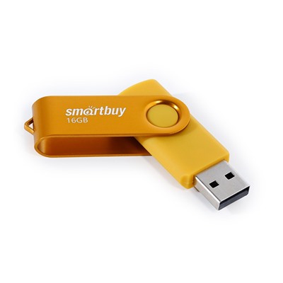 Флеш-накопитель  16Гб "Smartbuy Twist" Yellow