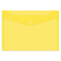 Папка с кнопкой А4 OfficeSpace 150 мкм, желтая (Fmk12-2/220894)