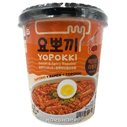 Рисовые клецки с лапшой (рапокки) в остро-сладком соусе Yopokki, Корея, 145 г