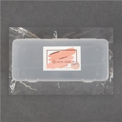 Контейнер для хранения маникюрных/косметических принадлежностей, с крышкой, 24,5 × 11 см, цвет прозрачный