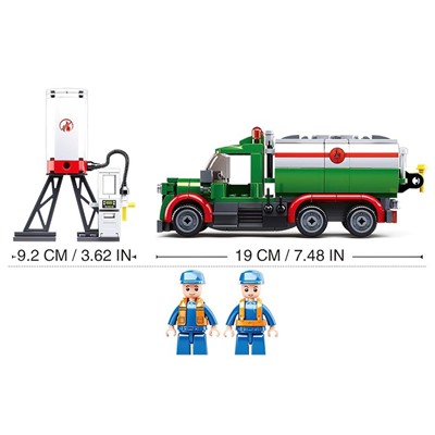 Конструктор Город «Бензовоз», 267 деталей