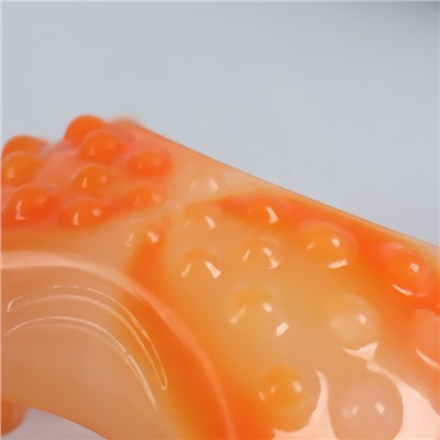 Массажёр, универсальный «3D», 4 ролика, 13,5 × 9,5 × 8 см, цвет оранжевый