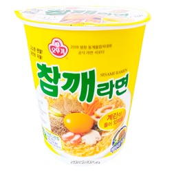 Лапша со вкусом жареного кунжута Чамке Рамен Оттоги/Ottogi, Корея, 65 г