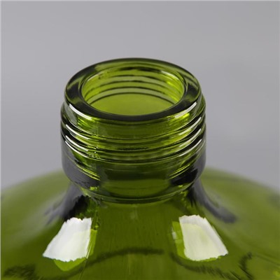 Бутыль стеклянный «GJR. Зелёный», 11,4 л