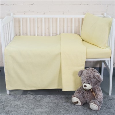 Постельное белье в детскую кроватку цвет желтый