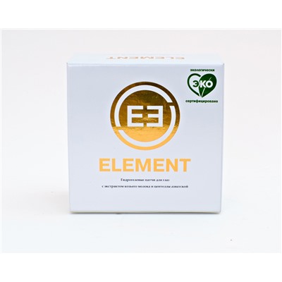 Патчи для глаз ELEMENT гидрогелевые с экстрактом козьего молока отбеливающие 60 шт Корея