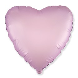 Шар фольгированный - сердце "Пастель. Lilac" 18", 45см сиреневый (6070076) в инд. пакете