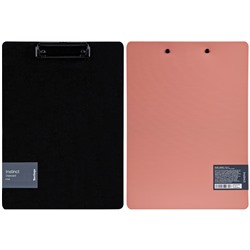 Доска-планшет с зажимом Berlingo "Instinct", пластик (полифом) (PPf_93211) фламинго/черная