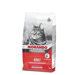 Сухой корм Morando Professional Gatto для кошек, говядина/курица, 2 кг