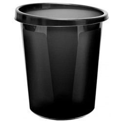 Корзина для бумаг и мусора Стамм, 9 литров, пластик, черная
