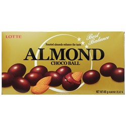 Миндаль в молочном шоколаде Almond Chocoball Lotte, Корея, 46 г