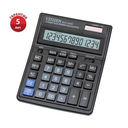 Калькулятор настольный ELEVEN SDC-554S, 14-разрядный, 199*153мм