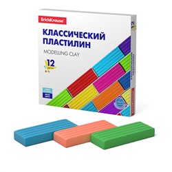 Пластилин ErichKrause "Basic" 12цв. 192гр. (50558)