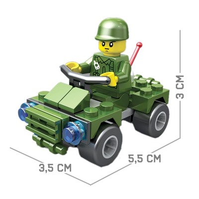 Конструктор «Военный патруль», 36 деталей