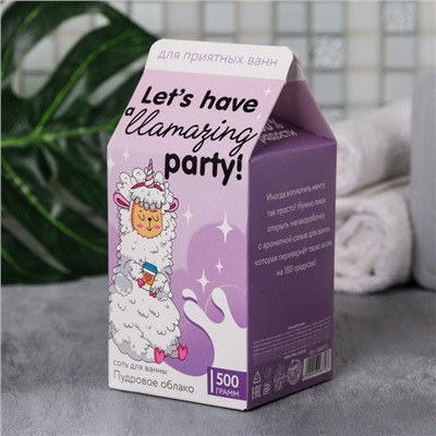 Соль в коробке молоко Let's have a Llamazing party, 500 г