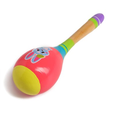 Музыкальная игрушка маракас «Зайка», 20 см