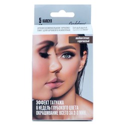 Godefroy Профессиональная краска-тинт для бровей / Instant Eyebrow Tint Medium Brown, коричневый, 5 капсул