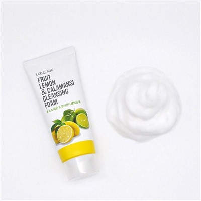 Lebelage Очищающая пенка с лимоном и экстрактом каламанси / Fruit Lemon & Calamansi Cleansing Foam, 100 мл
