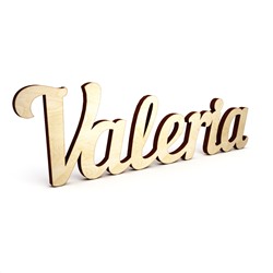 Слово интерьерное "Valeria"