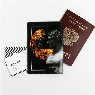 Паспортная обложка и ручка «Сильному духом»