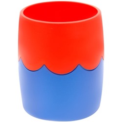 Подставка-стакан круглая СТАММ (ПС-30310) двухцветная, сине-красная