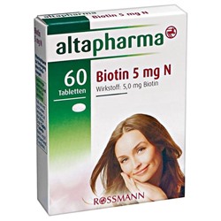 altapharma Biotin 5 mg N Биотин 5 мг N 60 шт.