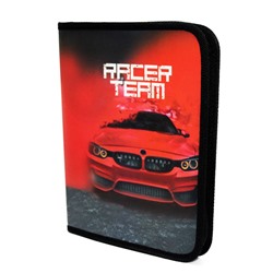 Папка для тетрадей А5, молния вокруг (ПМ-А5-04) "Racer team"