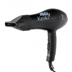 Harizma Компактный фен для волос со складной ручкой / Keiki h10210, черный, 800-1000 Вт