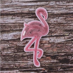 Аппликация Розовый фламинго 2 6,5*12,5 см