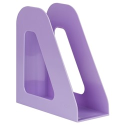 Лоток вертикальный для бумаг СТАММ "Фаворит" фиолетовый (ЛТВ-31277) ширина 90мм
