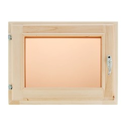 Окно, 40×50см, двойное стекло, тонированное, из липы