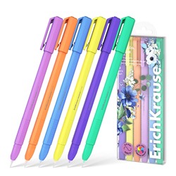 Набор ручек гелевых ErichKrause  6цв. "Paradise Stick Pastel Bloom" (61311) 0.5мм, трехгранный корпус