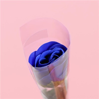 Мыльная роза, синяя