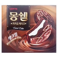 Шоколадные пирожные Moncell Cacao Premium Lotte, Корея, 384 г