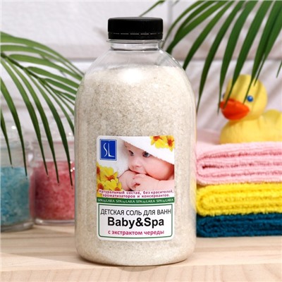 Соль для ванн «Буль-буль» Baby & Spa детская неароматизированная, 1000 г