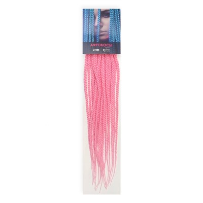 SIM-BRAIDS Афрокосы, 60 см, 18 прядей (CE), цвет светло-розовый(#II PINK)