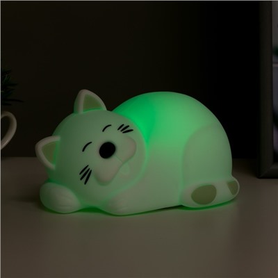 Ночник "Котенок мякиш" LED 1Вт от USB 15,7x10,8x13,7 см