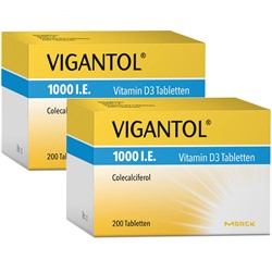 VIGANTOL (ВИГАНТОЛ) 1.000 I.E. Vitamin D3 2x200 шт