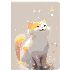 Обложка "Паспорт" MESHU "Shiny Kitty" (MS_55519) ПВХ