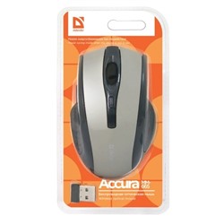 Мышь беспроводная Defender "Accura" серая, USB (MM-665, 52666)