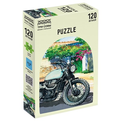 Puzzle ТРИ СОВЫ  120 элементов "Винтажный мотоцикл" (ПК120_54583)