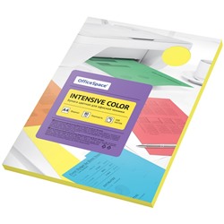 Бумага "OfficeSpace. Intensive Color" А4, 80г/м, 100л., желтая (IC_38227)