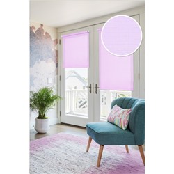 Рулонная штора на балконную дверь, 52х215 см, цвет фиолетовый