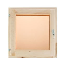 Окно, 70×70см, однокамерный стеклопакет, тонированное, из липы