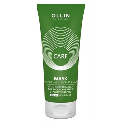 Ollin Интенсивная маска для восстановления структуры волос / Care, 200 мл