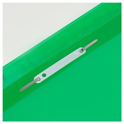 Скоросшиватель пластиковый А4 СТАММ, 160мкм, зеленый (MM-30705) с прозр. верхом