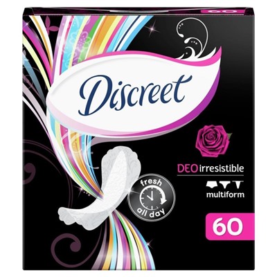 Ежедневные прокладки Discreet Deo Irresistible Multiform, 60 шт.