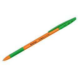 Ручка шар. Berlingo "Tribase grip orange" (CBp_70961) зеленая, 0.7мм., грип