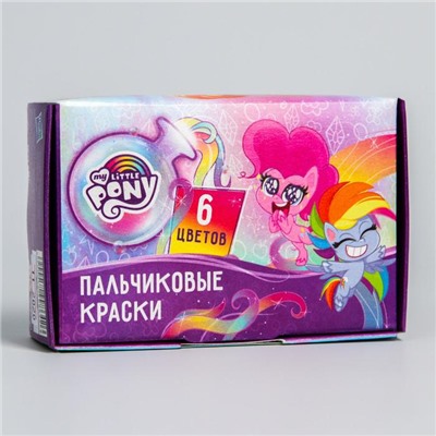 Краски пальчиковые набор 6цв*20мл "Пони", My Little Pony