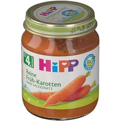 HiPP (Хипп) Reine Fruh-Karotten 125 г